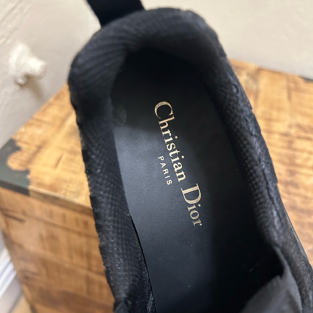 Christian Dior Solar Oblique Monogram Black Slip-on Sneakers - Picture 5 of 7